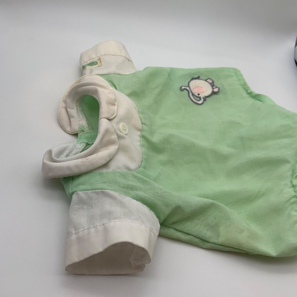 Vintage Cabbage Patch Kids Original Elephant Embroidered Collared Outfit - Picture 5 of 16